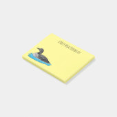 Loon bird cartoon illustratie post-it® notes (Schuin)