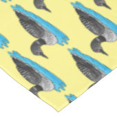 Loon bird cartoon illustratie tafelkleed (Gekanteld)