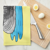 Loon bird cartoon illustratie theedoek (Quarter Fold)