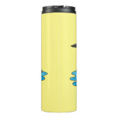 Loon bird cartoon illustratie thermosbeker (Achterkant)