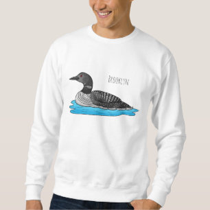 Loon bird cartoon illustratie trui