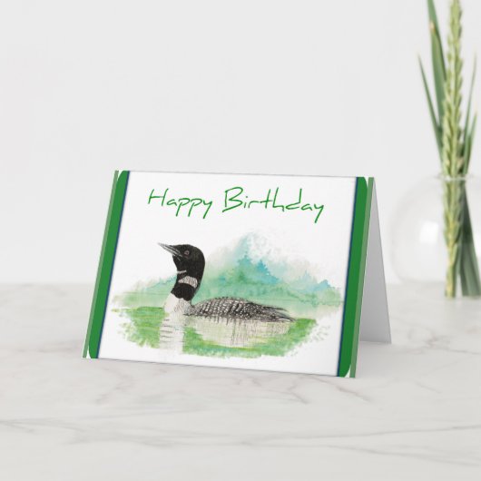 Loon Birthday-kaart Kaart (Voorkant)