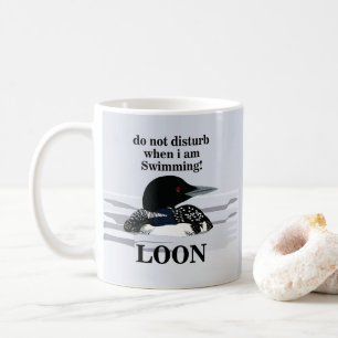 Loon Common Loon Bird Lake Grappig Koffiemok