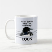 Loon Common Loon Bird Lake Grappig Koffiemok (Links)
