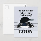 Loon Common Loon Bird Water Lake Grappig Briefkaart (Voorkant / Achterkant)