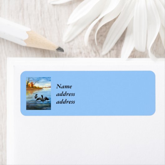 Loon Dance II Retouradreslabels Etiket (Insitu)