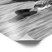 Loon en baby foto afdruk (Hoek)