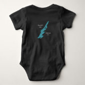 Loon-familie Butterfield Lake Romper (Achterkant)