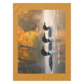 Loon familie in de herfst tafelkleed (Voorkant)