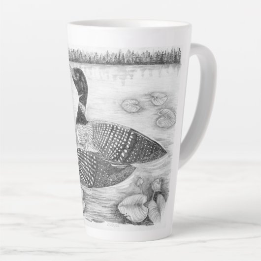 Loon Familie Latte Mok (Rechterhoek)