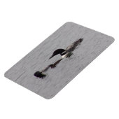 Loon Familie op het meer Flexibele Magnet Magneet (Linkerzijde)