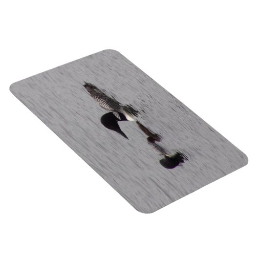 Loon Familie op het meer Flexibele Magnet Magneet (Rechterzijde)