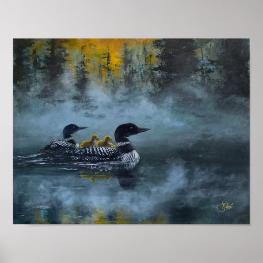 Loon Familie Poster (Voorkant)