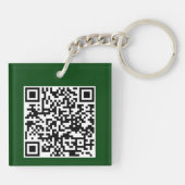 Loon Familie Uitje QR code Sleutelhanger (Achterkant)