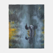 Loon Familie'schilderij Fleece Deken (Voorkant)