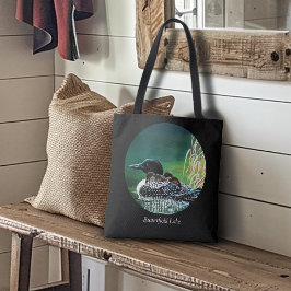Loon Family Butterfield Lake  Tote Bag