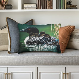 Loon Family Outing Accent Kussen