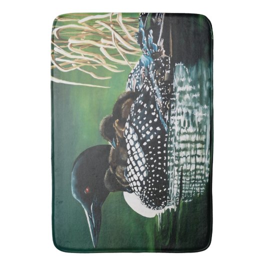 Loon Family Outing Badmat (Voorkant Verticaal)