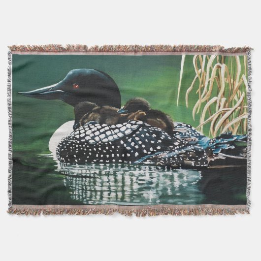 Loon Family Outing Deken (Voorkant)