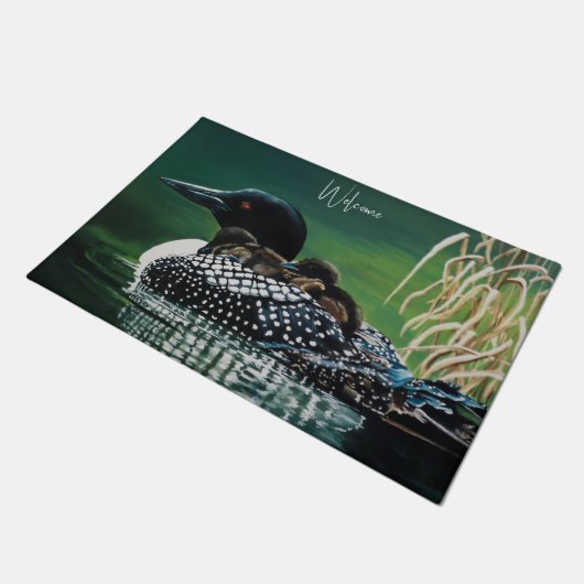 Loon Family Outing Deurmat (Schuin)