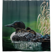 Loon Family Outing Douchegordijn (Voorkant)