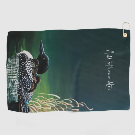 Loon Family Outing Golfhanddoek (Horizontaal)