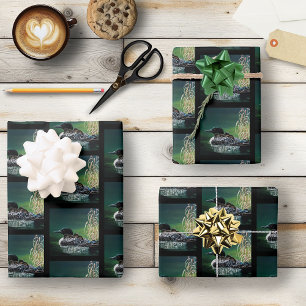 Loon Family Outing Inpakpapier Vel