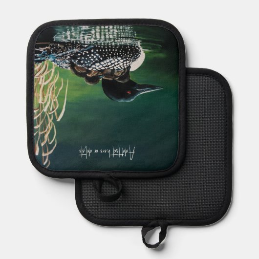 Loon Family Outing Pannenlap (Voorkant / Achterkant)