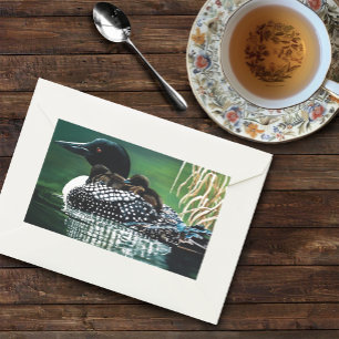 Loon Family Outing Rechthoekige Sticker