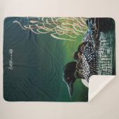 Loon Family Outing Sherpa Deken (Voorkant (horizontaal))