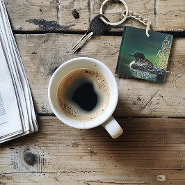 Loon Family Outing Sleutelhanger