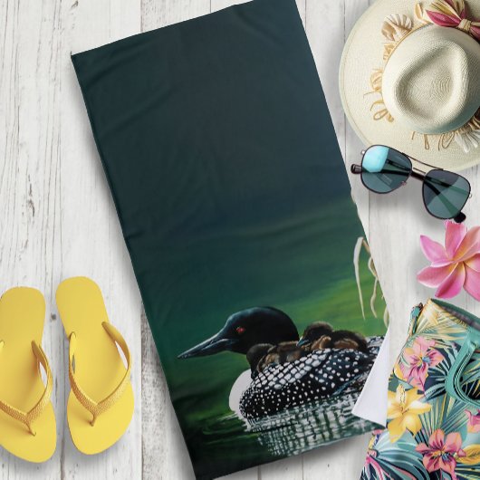 Loon Family Outing Strandlaken