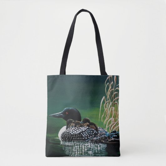Loon Family Outing Tote Bag (Voorkant)