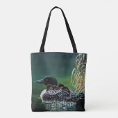 Loon Family Outing Tote Bag (Achterkant)