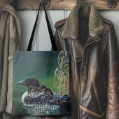 Loon Family Outing Tote Bag