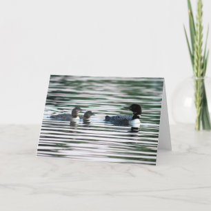 Loon Family Wenskaart Kaart