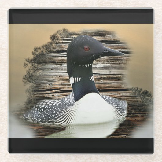 Loon Glazen Onderzetter (Voorkant)