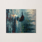 Loon Glijden op Lake Moody Art Legpuzzel (Horizontaal)