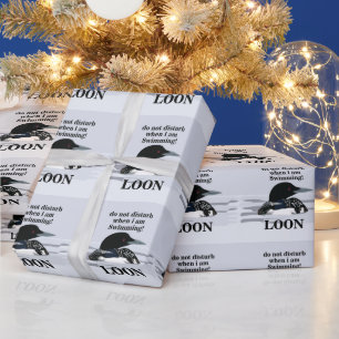 Loon Grote Zaagbek Vogel Meer Grappig Cadeaupapier