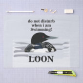 Loon Grote Zaagbek Vogel Meer Grappig Tissuepapier (Craft)