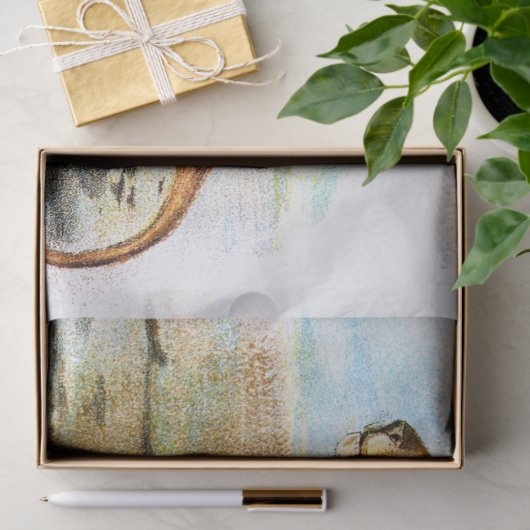  Loon Illustratie ontkoppeling Tissuepapier (Geschenk)