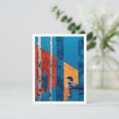 Loon in een berkenbos, Noord-Bos Kaart (Staand voorkant)