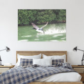 Loon klaar voor de vlucht canvas afdruk (Insitu (Slaapkamer))