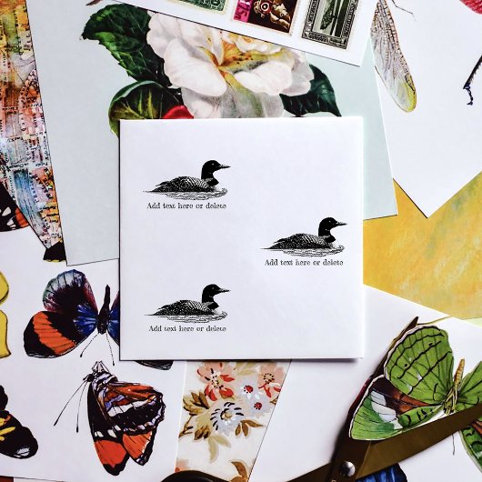 Loon Lake Life Cabin Zelfinktende Stempel