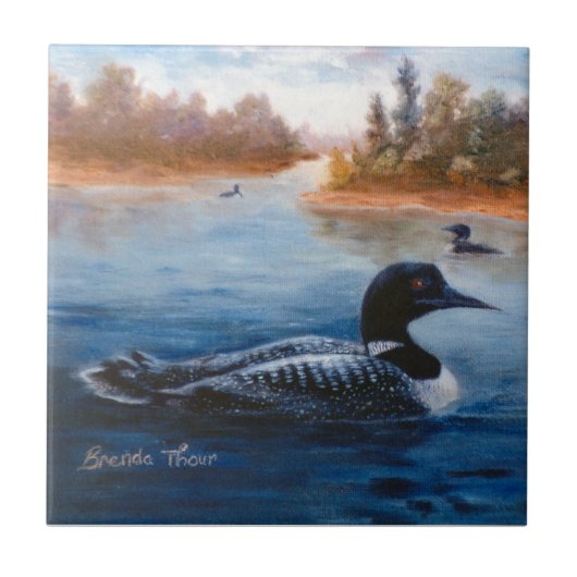 Loon Lake Tile Tegeltje (Voorkant)