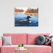 Loon Lake verpakt Canvas Print (Insitu (Woonkamer))