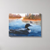 Loon Lake verpakt Canvas Print (Voorkant)