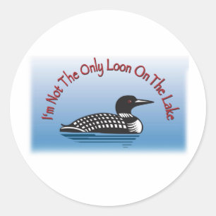 Loon lijn van leuke producten ronde sticker