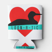 Loon 'loon-een-tic'-liefdesproduct blikjeskoeler (Achterkant)
