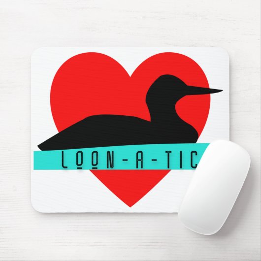 Loon 'loon-een-tic'-liefdesproduct muismat (Met muis)